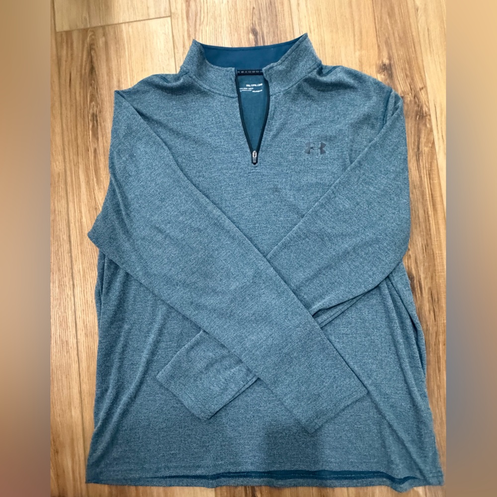Under Armour Men's Teal Zip-Up Sweater